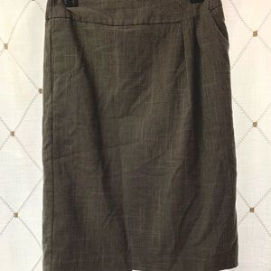 Gray Pencil Skirt w/pockets